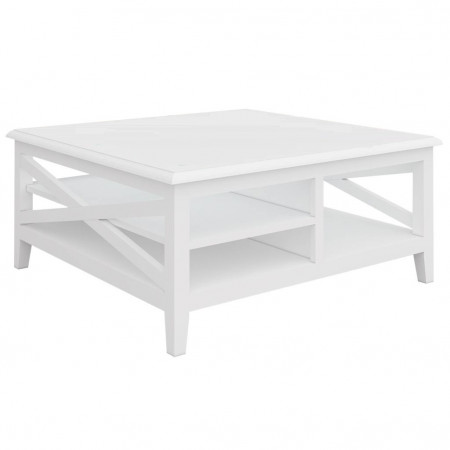 LV253-L04 : Bàn Sofa , Bàn Coffee Vuông - Màu Trắng